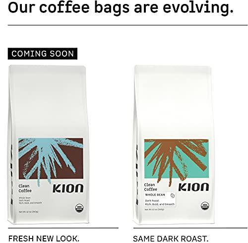 Kion Organic Coffee | Tested for Toxins | Roasted to Maximize Health and Taste | Whole Bean Dark Roast 12 Oz - SHOP NO2CO2