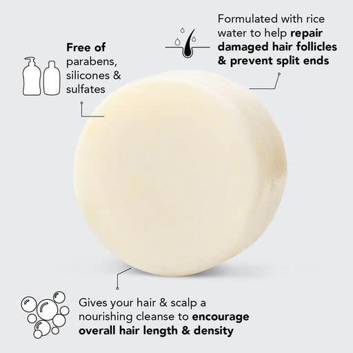 Kitsch Rice Bar Shampoo and Conditioner Bar for Hair Growth | Strengthening, Cleansing & Moisturizing | Vegan Rice Water Shampoo Bar & Conditioner Soap, 2pc Set - SHOP NO2CO2