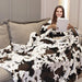 KIVEE Cute Cow Print Blanket Soft Warm Plush Throw Blanket Fleece Flannel Fuzzy Lightweight Travel Blankets Cozy All-Season Couch Cow Blankets and Throws for Daughter Adults Students Teen 50x60 inch - SHOP NO2CO2