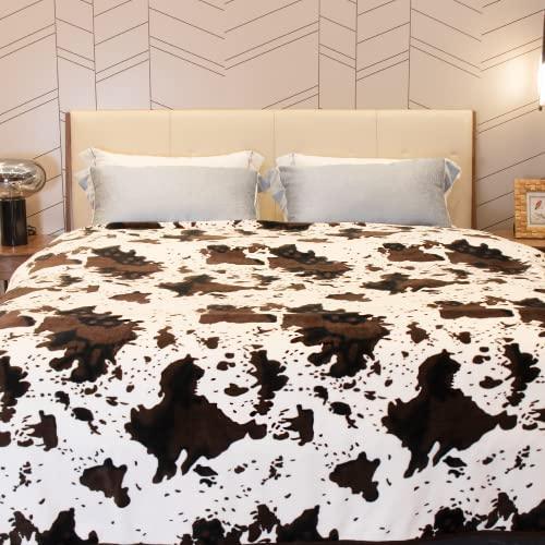 KIVEE Cute Cow Print Blanket Soft Warm Plush Throw Blanket Fleece Flannel Fuzzy Lightweight Travel Blankets Cozy All-Season Couch Cow Blankets and Throws for Daughter Adults Students Teen 50x60 inch - SHOP NO2CO2