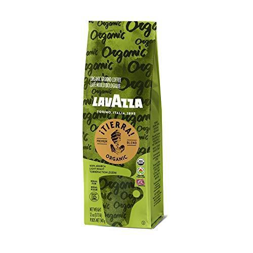 Lavazza ¡Tierra! Usda Organic Ground Coffee Premium Blend Authentic Italian, 100% Arabica Blended And Roasted in Italy, Value Pack, USDA Organic, 100% Sustainable Grown, 12 Oz (Pack of 6) - SHOP NO2CO2