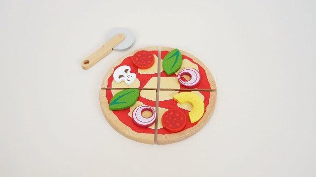 Le Toy Van - Childrens Wood Pretend Play Food | Wooden Honeybake Pizza Pretend Food Toy Playset | Toy Kitchen Accessories Play Food Role Play Toy (TV279) - SHOP NO2CO2