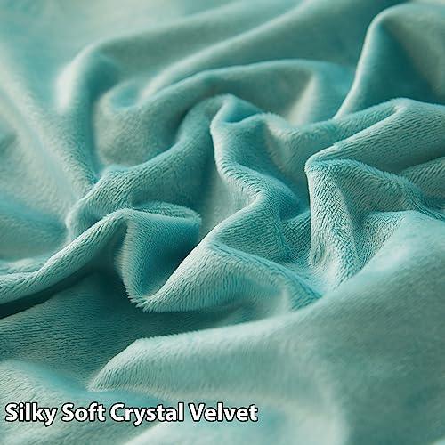 LIFEREVO Pompoms Velvet Bed Body Pillow Cover, Soft Fuzzy Body Pillow Pillowcase 20x54 for Side Sleeper Pregnancy, Microfiber Tassel Zippered Body Pillow Sham for Bedroom Farmhouse Home Decor, Teal - SHOP NO2CO2