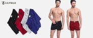 LilySilk Silk Boxers Mens Breathable Real Mulberry Underwear 6A Grade Royal Shorts Combo Pack, Silk Sleep Lounge Bottoms - SHOP NO2CO2