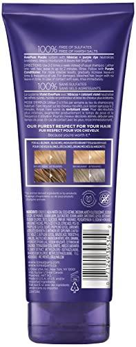 L'Oreal Paris EverPure Sulfate Free Brass Toning Purple Shampoo for Blonde, Bleached, Silver, or Brown Highlighted Hair, 6.8 Fl; Oz (Packaging May Vary) - SHOP NO2CO2