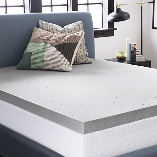 Lucid 3 Inch Mattress Topper California King – Memory Foam – Bamboo Charcoal Infusion – Cooling Ventilation – Hypoallergenic – CertiPur Certified Foam - SHOP NO2CO2