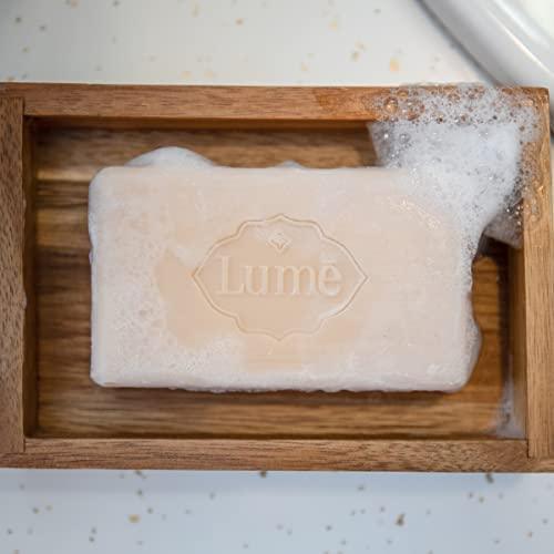 Lume Triple Milled Soap - Rich Moisture & Gentle Cleansing - Paraben Free, Phthalate Free, Skin Safe - 5 ounce (Clean Tangerine) - SHOP NO2CO2