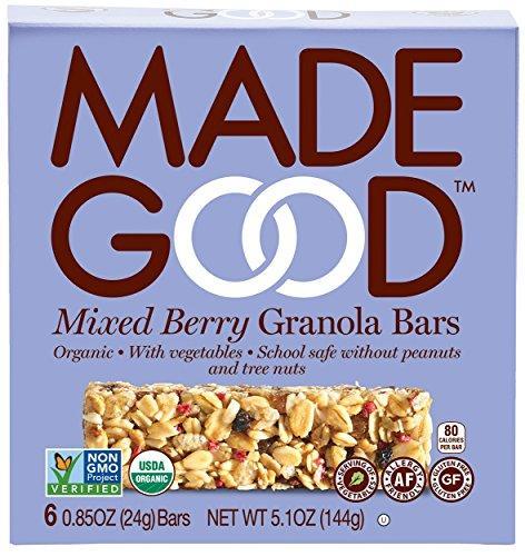 Made Good Granola Bar Mixed Berry, 5.10oz.Case of 6 Boxes - SHOP NO2CO2