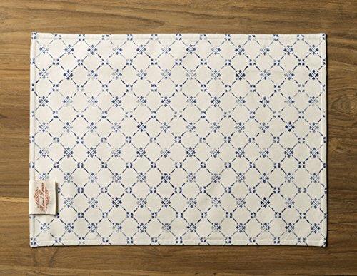 Maison d' Hermine Cloth Placemat 100% Cotton Set of 4 Decorative Washable Place Mats Table Placemat, Dining, Kitchen, Parties & Camping, Faience - Spring/Summer - SHOP NO2CO2