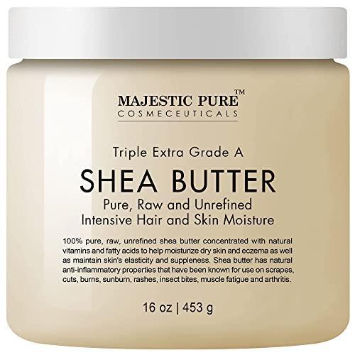 Majestic Pure Shea Butter - raw unrefined Premium Grade - 16 Oz - SHOP NO2CO2