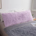 MEGO Fluffy Body Pillow Cover, 20x54 Shaggy Faux Fur Body Pillow Case, Comfy Plush Fuzzy Body Pillowcase, Furry Long Throw Bed Pillow Cover with Zipper for Women Side Sleeper Lavender Light Purple - SHOP NO2CO2