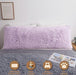 MEGO Fluffy Body Pillow Cover, 20x54 Shaggy Faux Fur Body Pillow Case, Comfy Plush Fuzzy Body Pillowcase, Furry Long Throw Bed Pillow Cover with Zipper for Women Side Sleeper Lavender Light Purple - SHOP NO2CO2