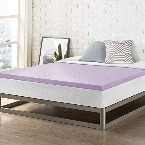 Mellow 2 Inch Ventilated Memory Foam Mattress Topper, Soothing Lavender Infusion, CertiPUR-US Certified, Full - SHOP NO2CO2