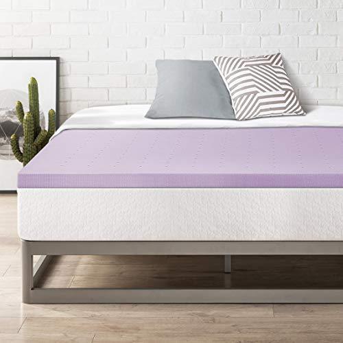 Mellow 2 Inch Ventilated Memory Foam Mattress Topper, Soothing Lavender Infusion, CertiPUR-US Certified, Full - SHOP NO2CO2