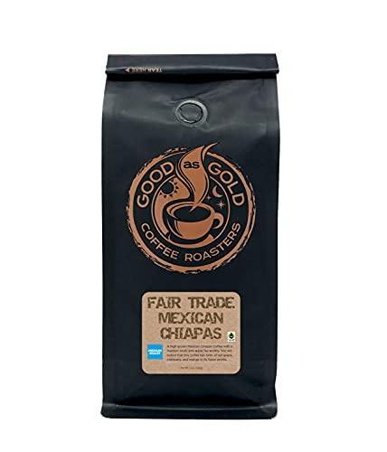 Mexican Chiapas Coffee Beans (12oz), Fair Trade, Medium Roast, Good As Gold Coffee Roasters - SHOP NO2CO2