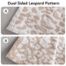 MH MYLUNE HOME Ultra Soft Leopard Throw Blanket (51x63 inches) Khaki Microfiber Blanket Plush Warm Reversible Cheetah Blanket Leopard Pattern Throw for Couch Bed Sofa - SHOP NO2CO2