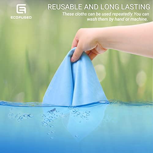 Microfiber Cleaning Cloths - 10 Pack - 6.6 x 6.2" - Double-sided Cleaning Cloths - Microfiber and Suede Cloth for Smartphones, LCD TV, Tablets, Laptop Screens, Camera Lenses and Other Surfaces - SHOP NO2CO2