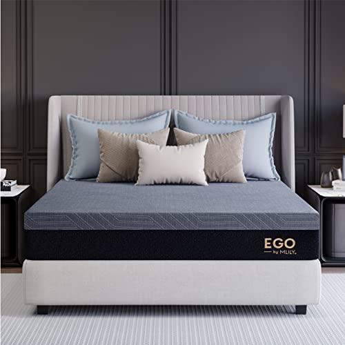 MLILY EGO Copper Twin Memory Foam Mattress 10 Inch, Copper Gel Infused Mattress Bed in A Box CertiPUR-US Certified Made in USA, Medium, 38”x75”x10”, Darkgray - SHOP NO2CO2