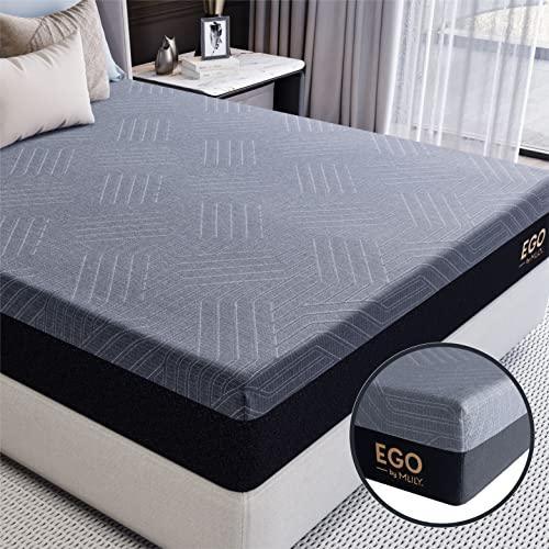 MLILY EGO Copper Twin Memory Foam Mattress 10 Inch, Copper Gel Infused Mattress Bed in A Box CertiPUR-US Certified Made in USA, Medium, 38”x75”x10”, Darkgray - SHOP NO2CO2