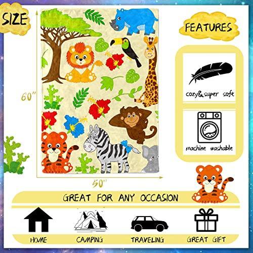 Mocaletto Soft Animal Kids Throw Blanket for Baby Toddler Boys,Fleece Cute Deer Lion Tiger Elephant Horse Blanket for Boys Girls Throw Blankets,Kids Birthday Gifts Blanket for Couch Sofa Bed Nap - SHOP NO2CO2