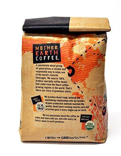 Mother Earth Coffee Organic Medium Roast Blend Whole Bean 32 oz. - SHOP NO2CO2