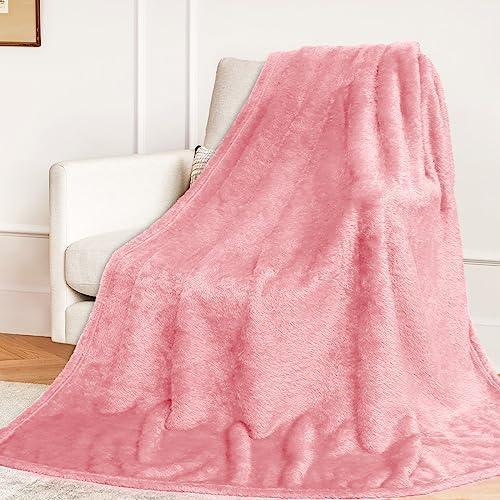 MUGD Soft Blankets Fluffy Soft Fuzzy Throw Blanket Pink Fleece Blanket Throw Kids - SHOP NO2CO2