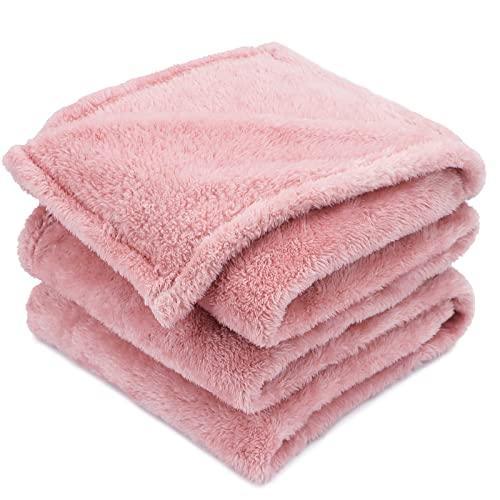 MUGD Soft Blankets Fluffy Soft Fuzzy Throw Blanket Pink Fleece Blanket Throw Kids - SHOP NO2CO2