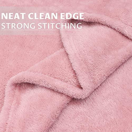 MUGD Soft Blankets Fluffy Soft Fuzzy Throw Blanket Pink Fleece Blanket Throw Kids - SHOP NO2CO2