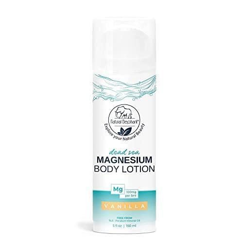 Natural Elephant Dead Sea Magnesium Body Lotion Nourishing and Moisturizing 5 oz (150 ml) Vanilla Scent - SHOP NO2CO2