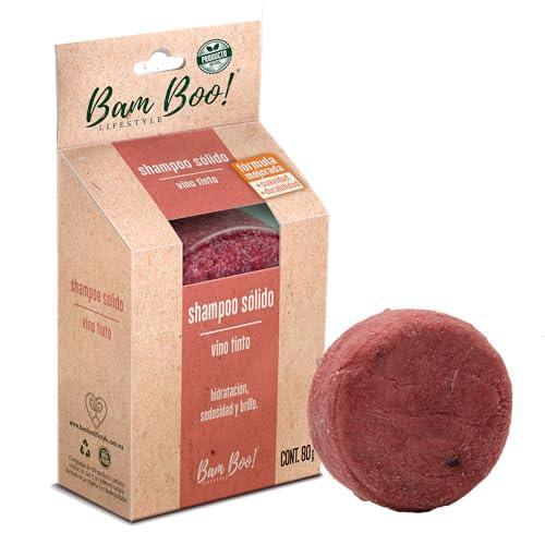 Natural Solid Shampoo Bar Red Wine | Hair Strength and Growth| Eco-Friendly, Paraben and SLS Free Bam Boo! Lifestyle - SHOP NO2CO2