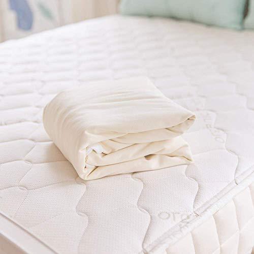 Naturepedic Organic Waterproof Mattress Protector Pad - Washable & Reusable Fitted Stretch Knit Mattress Cover - Highly Absorbent Bed Incontinence Pads - Breathable Fitted Cover for King 9"-16" - SHOP NO2CO2