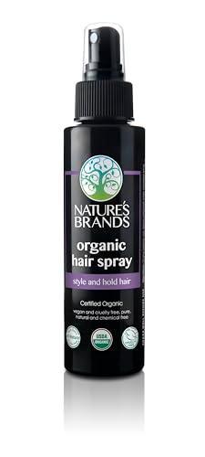 Nature's Brands Organic Hair Spray by Herbal Choice Mari (4 Fl Oz Bottle) - No Toxic Synthetic Chemicals - SHOP NO2CO2