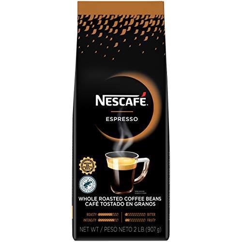 Nescafe Coffee, Espresso Whole Roasted Coffee Beans, Made in, Puerto Rico, Sustainable Products, 2 Lb - SHOP NO2CO2