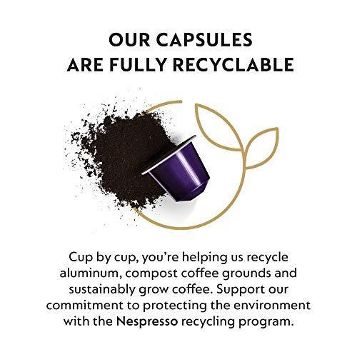 Nespresso Capsules OriginalLine, Arpeggio Decaffeinato, Dark Roast Coffee, 10 Count Coffee Pods(Pack of 5), Brews 1.35 Ounce (ORIGINALLINE ONLY) (Pack of 5) - SHOP NO2CO2