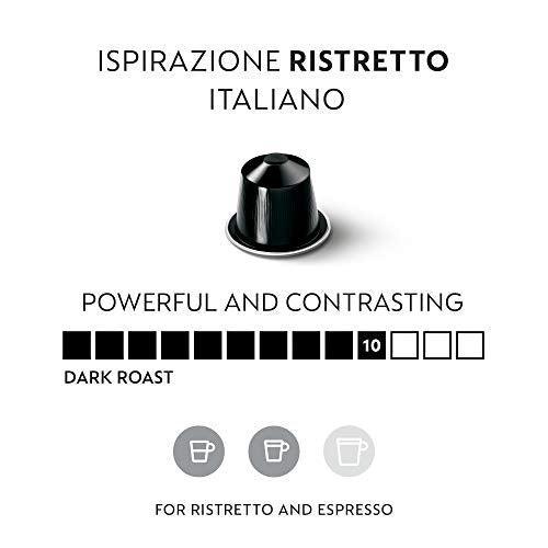 Nespresso Capsules OriginalLine, Ristretto Intenso, Dark Roast Coffee, Coffee Pods, Brews 1.35 Ounce (ORIGINALLINE ONLY), 10 Count (Pack of 5) - SHOP NO2CO2