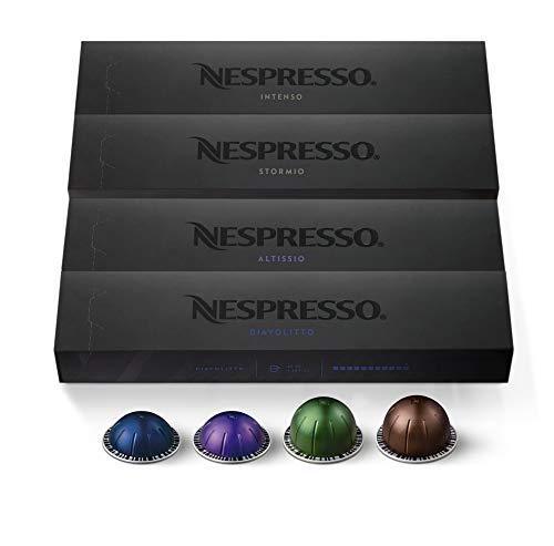 Nespresso Capsules VertuoLine, Dark Assortment Variety Pack, Dark Roast , 40 Count Coffee & Espresso Pods, Brews 7.8 oz and 1.35oz - SHOP NO2CO2