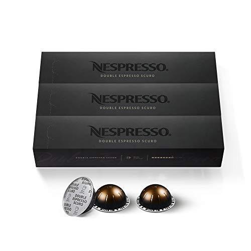 Nespresso Capsules VertuoLine, Diavolitto,Dark Roast Espresso Coffee, 50 Count Coffee Pods & Capsules VertuoLine, Double Espresso Scuro, Dark Roast Espresso Coffee, 30 Count Coffee Pods, Brews 2.7oz - SHOP NO2CO2