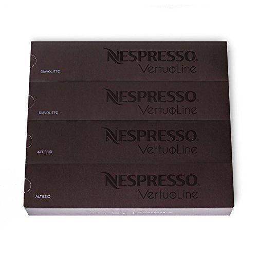 Nespresso Capsules VertuoLine, Espresso, Bold Variety Pack, Medium and Dark Roast Espresso Coffee, 40 Count Coffee Pods, Brews (VERTUOLINE ONLY), 1.35 Ounce , 10 Count (Pack of 4) - SHOP NO2CO2