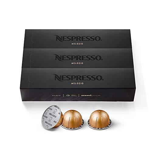 Nespresso Capsules VertuoLine, Half Caffeinato, Mild Roast Coffee, 30 Count Coffee Pods, Brews 7.8oz & Capsules VertuoLine, Melozio, Medium Roast Coffee, 30 Count Coffee Pods, Brews 7.8oz - SHOP NO2CO2