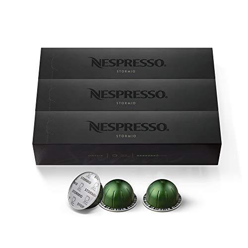 Nespresso Capsules VertuoLine, Half Caffeinato, Mild Roast Coffee, 30 Count Coffee Pods, Brews 7.8oz & Capsules VertuoLine, Stormio, Dark Roast Coffee, 30 Count Coffee Pods, Brews 7.8oz - SHOP NO2CO2