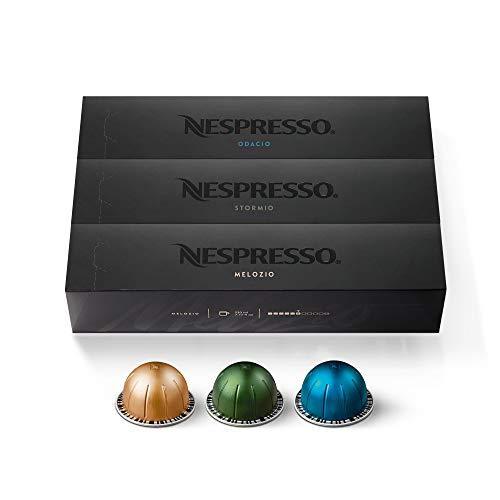 Nespresso Capsules VertuoLine, Medium and Dark Roast Espresso Coffee, 50 Count Coffee Pods, 1.35 oz & Capsules VertuoLine, Medium and Dark Roast Coffee, 30 Count Coffee Pods, Brews 7.8 oz - SHOP NO2CO2