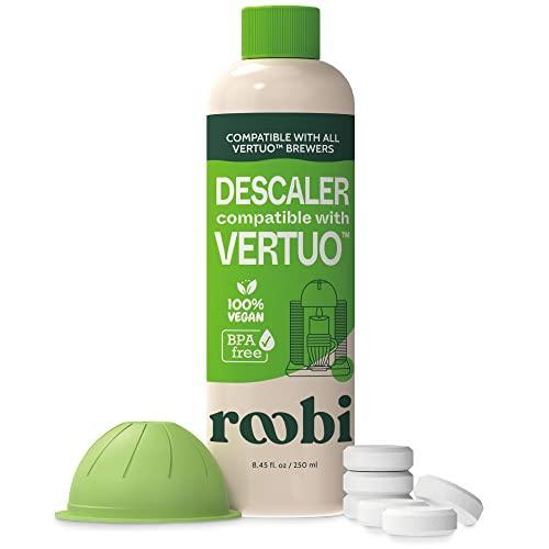 Nespresso Compatible Vertuo Cleaning & Descaling Kit. Includes 1 Bottle of Descaling Solution, 6 Cleaning Tablets and 1 Reusable Pod. Carbon Neutral Vertuo Maintenance Kit. 6 Month Supply. - SHOP NO2CO2