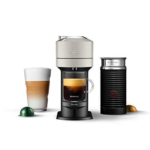 Nespresso Vertuo Next Coffee and Espresso Machine by Breville with Milk Frother, 18 ounces, Light Grey - SHOP NO2CO2