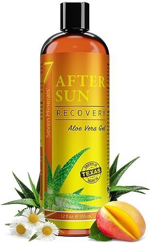 NEW Recovery After Sun Gel with Aloe Vera - For Skin & Face with Instant Sunburn Relief. Unlike Regular Aftersun Lotion, Ours Is Made From Freshly Cut Texas Aloe. With Mango & Chamomile (12 Fl Oz) - SHOP NO2CO2