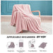 NEWCOSPLAY Super Soft Throw Blanket Dusty Pink Premium Silky Flannel Fleece Leaves Pattern Lightweight Bed Blanket All Season Use (Dusty Pink, Throw(40"x50")) - SHOP NO2CO2