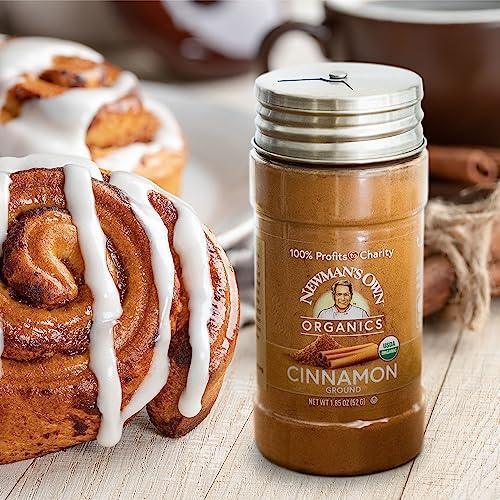 Newman's Own Organic Ground Cinnamon; USDA Certified Organic; Non-GMO; Kosher; 1.85 Oz Bottle - SHOP NO2CO2