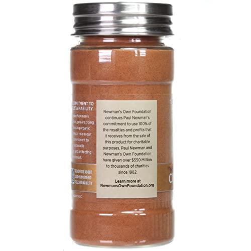 Newman's Own Organic Ground Cinnamon; USDA Certified Organic; Non-GMO; Kosher; 1.85 Oz Bottle - SHOP NO2CO2