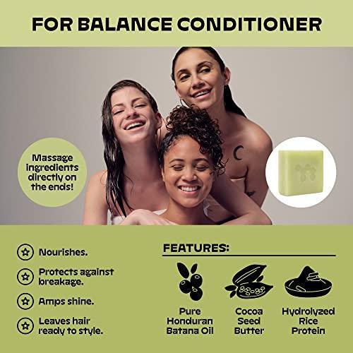 NOLE Conditioner Bar Rosemary Mint for Balance, Mends Hair for Silky and Ready to Style Hair | Sustainable, 100% Plastic Free Packaging, Eco-Friendly | 2.12 oz - SHOP NO2CO2