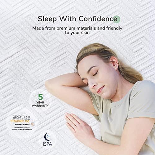 Novilla 100% Waterproof Queen Mattress Protector, Cooling Bamboo Mattress Cover Queen Size, Ultra Soft Noiseless Washable Mattress Pad Cover with Deep Pocket Up to 18 Inch - SHOP NO2CO2