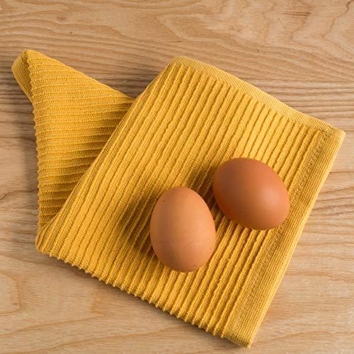 Now Designs Ripple Kitchen Dishcloth, Set of 4, Honey - SHOP NO2CO2